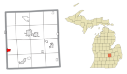 Location within Shiawassee County