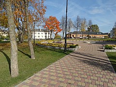 Square near the Cultural Centre of Lazdijai