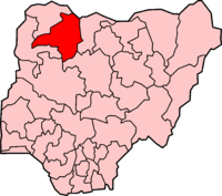 Location of Zamfara State in Nigeria