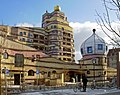 Obytný dom Hundertwasserhaus Waldspirale od Hundertwassera v Darmstadte