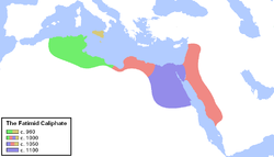 Plasseringa til Fatimid-kalifatet