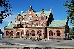 La gare centrale d'Umeå.