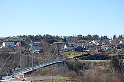 Alversund bru, mellom Radøy og Lindåshalvøya