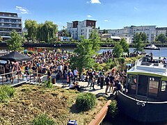 Le nouveau jardin de la Confluence.