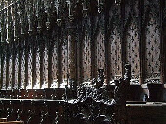 Les stalles de Notre-Dame d'Amiens.