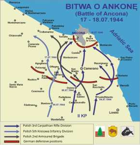 Карта бойових дій за Анкону