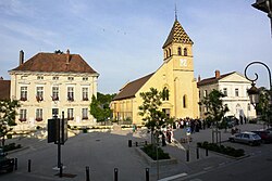 Skyline of Is-sur-Tille