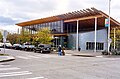 North side of view, from Ballard Commons Park. Ballard Branch, Seattle Public Library. 5614 22nd Avenue Northwest, Seattle, WA