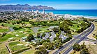 Aerial view of the Strand golf club.