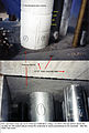 Fire test preparation leading to UL Firestop Certification listing C-AJ-8073. Piping penetrations, top and bottom.