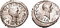 A denarius of Lepidus and Octavianus.