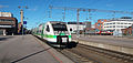 Image 23The VR Class Sm3 Pendolino high-speed train at the Central Railway Station of Tampere, Finland (from Rail transport)