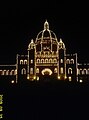 BC Parliament buildings at night, Victoria, Canada