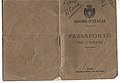 Passaporto per l'Austria 2.8.1910 valido tre anni