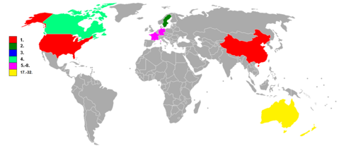 Deutsche WM-Plazierungen