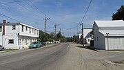 Looking north towards the intersection of West Main Street, Cross and Wright Streets in Newtonsville.