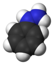 Space-filling model of phenylhydrazine