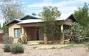 The Guthrie House was built in 1927 and is located at 600 5th Street. The property is listed in the Tempe Historic Property Register.