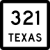 State Highway 321 marker