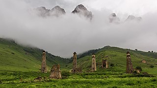 Ancient Niy settlement in Ingushetia