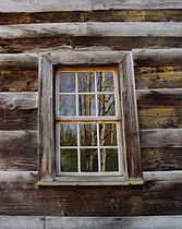 Carter Shields Cabin window, detail