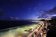 Avenida Atlântica at dusk