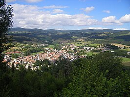 Gezicht op Le Malzieu-Ville