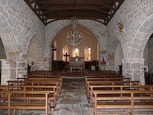 Nau de la glèisa de Sant Blasi.