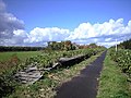 線路部のサイクリングロードへの転用（JR北海道天北線飛行場前駅跡）