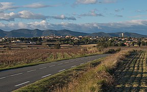 Autignac, Hérault, France. General view from South in 2013.