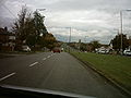 A58 easterly road separating Oakwood and Gipton in Leeds