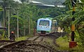 Bus rel Kertalaya berangkat dari Stasiun Kertapati