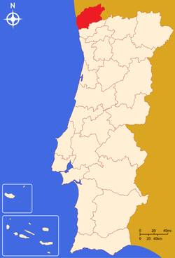 Localização do Alto Minho