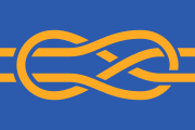 Flag of the Fédération internationale des associations vexillologiques (knot)