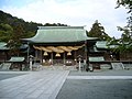 日本一大きいと称する宮地嶽神社の注連縄