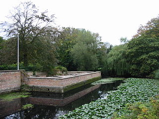 Old garden of castle