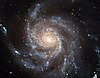 A Messier 101 lapjáról látszó spirálgalaxis