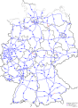 Autobahnen in Deutschland, SVG-File, auch als PNG verfügbar