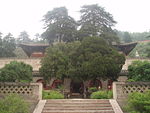 A timber hall built in 857 during the Tang Dynasty,[12] located at the Buddhist Foguang Temple in Mount Wutai, Shanxi