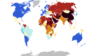 A Göteborgi Egyetem V-Dem Intézetének demokrácia indexe 2023-ban[5]