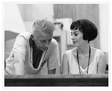 Ann Richards with Stan Kenton at Capitol Studios in Hollywood, 1960