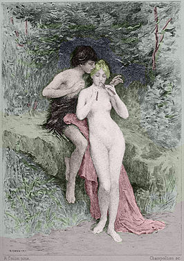 Daphnis en Chloé geïllustreerd door Raphaël Collin (1890)