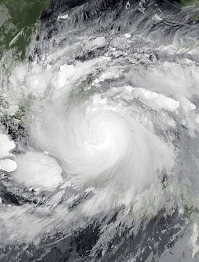 Example 5, Night IR images. they're only used in a last resort type of situation (between a new moon to the half moon), THEY'RE ONLY USED if the storm's peak is 5%+ higher (in knots) than the storm's intensity at sunset or sunrise or if the storm's structure appears better compared to the last of the true-color visible imagery, other than that expect images like Example 2 (for NATL or EPAC) or 3 (for WPAC, AUS Reg, and SPAC) because I'm trying to be more realistic towards our readers and users and follow the WPTC/IMG policy thanks for understanding if you're reading this :).