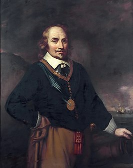 Portret van Maarten Tromp Naar Jan Lievens, National Maritime Museum Met het ordeteken van de Orde van de Heilige Michaël