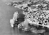 Schiff 50 (previously Zmaj) under attack in 1944