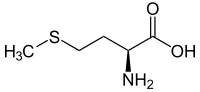 ▵ Structuurformule van L-methionine