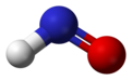 Ball and stick model of nitroxyl