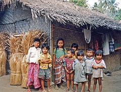 Sasak gyerekek Lombok szigetén