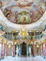 Interno della biblioteca abbaziale