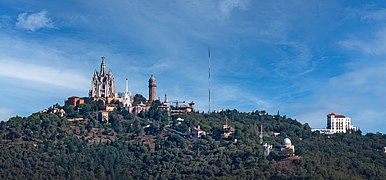 The Tibidabo, the Fabra observatory - south-east exposure - Barcelona